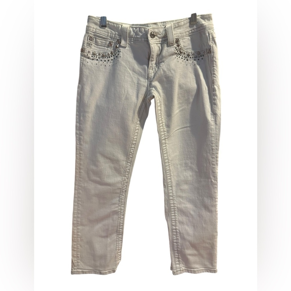 Miss Me white beaded Jeans size 28